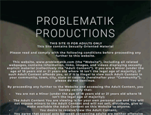 Tablet Screenshot of problematik.com